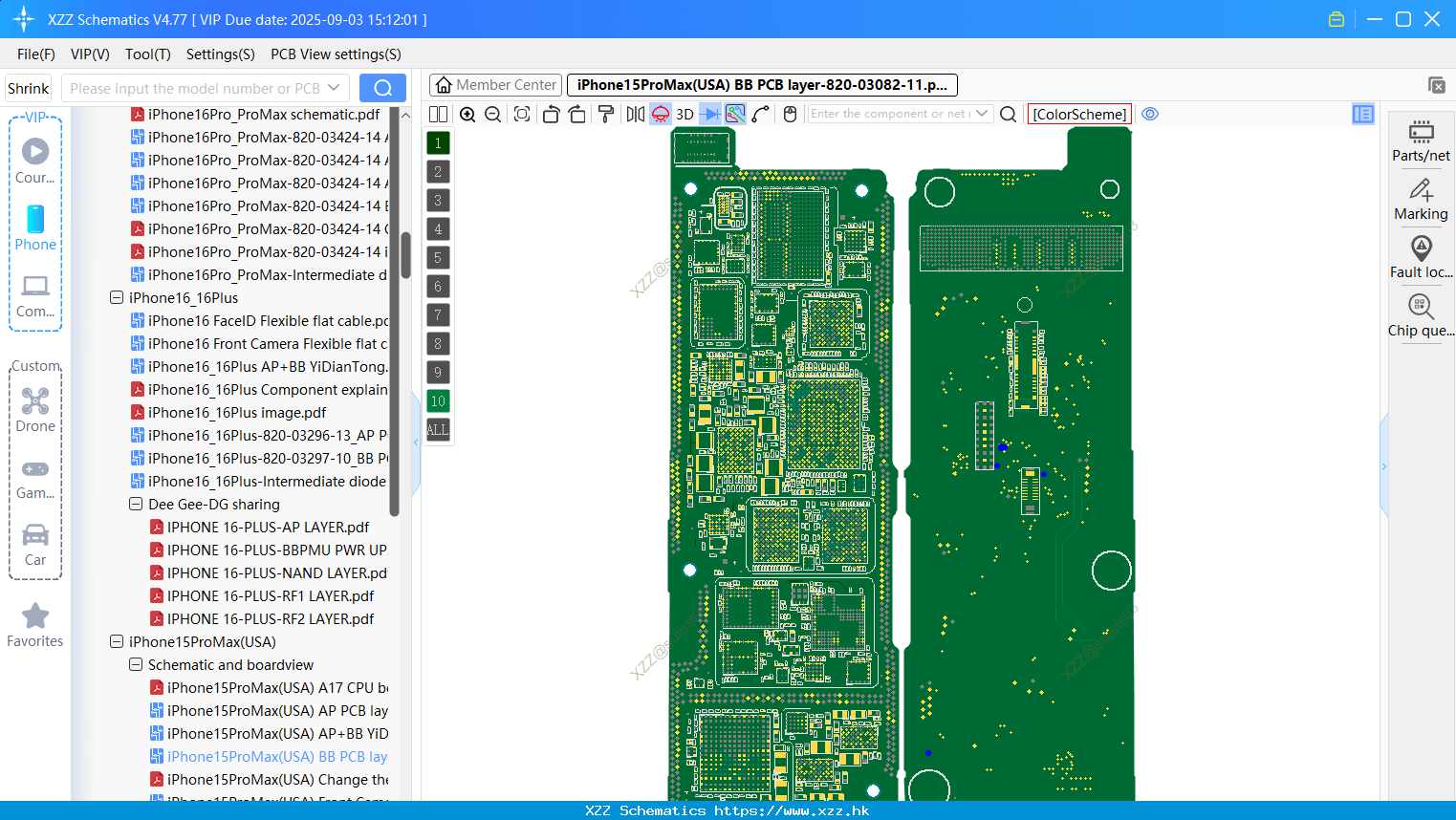 IPhone15ProMax(USA) BB PCB Layer-820-03082-11